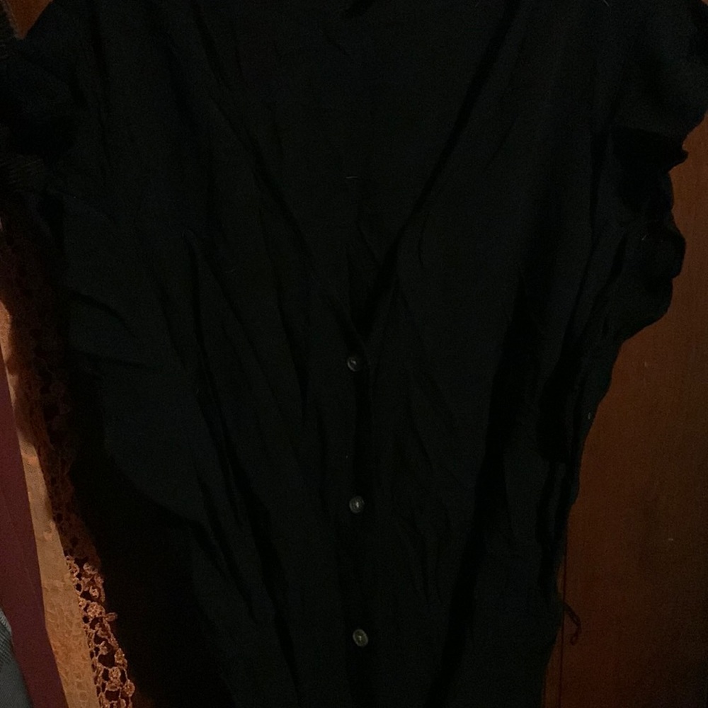 A NEW DAY target black casual button up dress